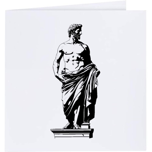 Roman statue greeting cards - 'roman,