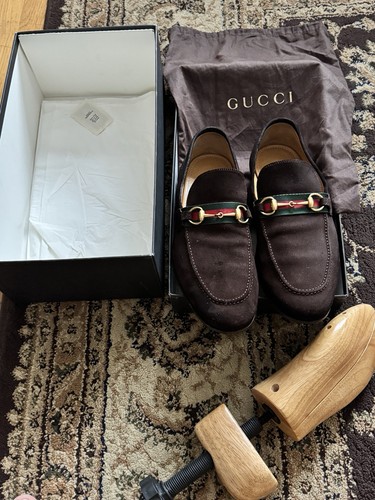 Gucci suede brown - suede,