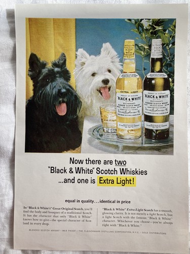 Vintage black white scotch - black,