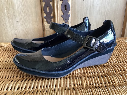 Clarks black patent - clarks,