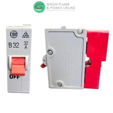 Wylex B32 32amp Plug In Mcb With Red Base Trip Switch