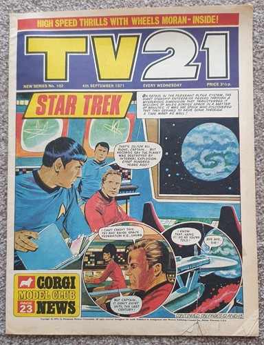 Star trek tv21 comic - tv21, #102