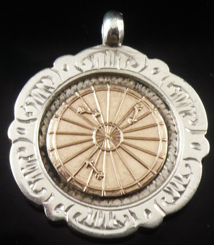 Sterling silver gold darts - silver,