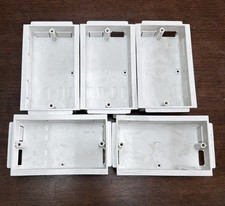 5x Marshall Tufflex ESSB2WH 2 Gang 30mm Mounting Box White