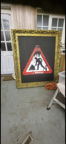 Banksy sign frame - banksy,
