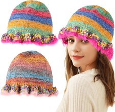 2 Pcs Crochet Bucket Hats