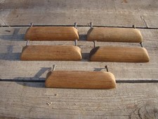 5 x Vintage Oak Wooden Pull Handles Salvage Drawer Cabinet Cupboard