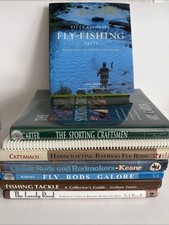 8 Fly Fishing Book Lot Split