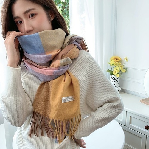 Mens womens plain check scarf - womens,