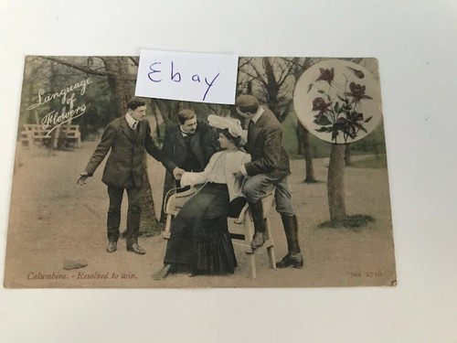Romantic postcard postmark - romantic,