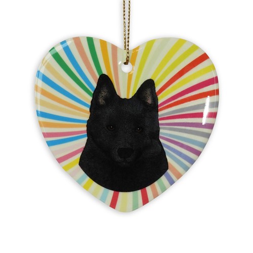 Schipperke heart ornament - heart,
