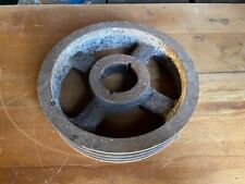 a large vintage electric motor / stationary engine drive cog - V belt gear