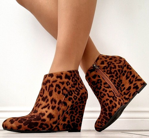Womens leopard print - womens, wedge