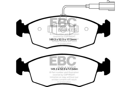 Ebc greenstuff front brake - greenstuff,
