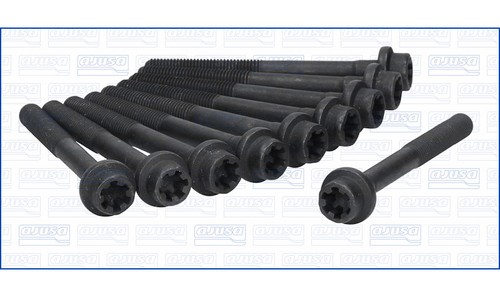 Cylinder head bolt set fiat - head,