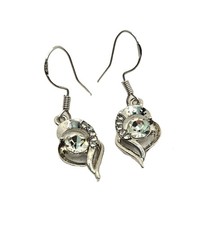 925 sterling silver moissanite hyperallergenic drop earrings