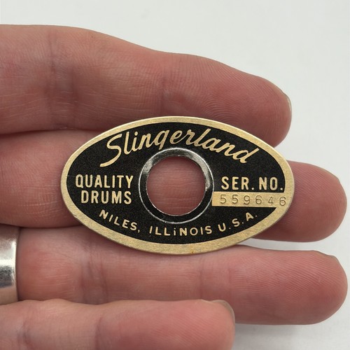 Slingerland black gold oval - black,