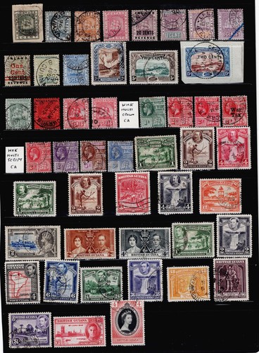 Stamps british guiana used - stamps,