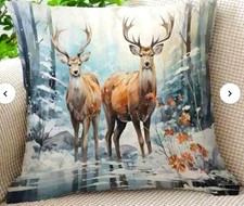 DEER STAG & DOE Watercolour