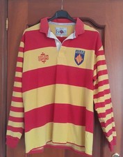 Perpignan USAP Rugby Shirt 1990s Cotton Oxford Jersey Maillot France XL