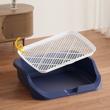 Pet Litter Tray Mat Puppy Dog Potty Toilet Loo Pee Training Pad Indoor Holder UK
