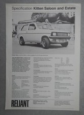 RELIANT KITTEN SALOON & ESTATE