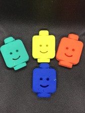 Lego man head cookie - man,