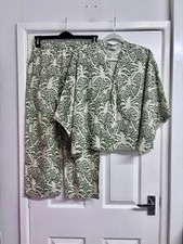 Zara Green & Ecru Printed