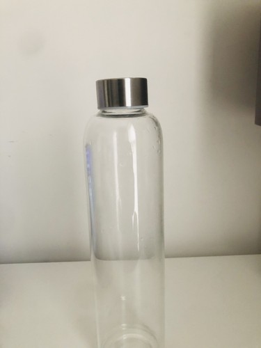 Glass water bottle 500ml - glass,