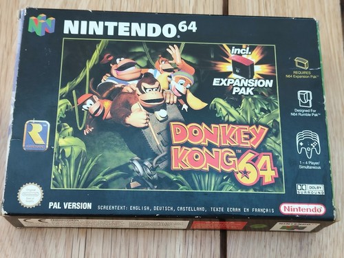 Donkey kong n64 boxed - donkey, with