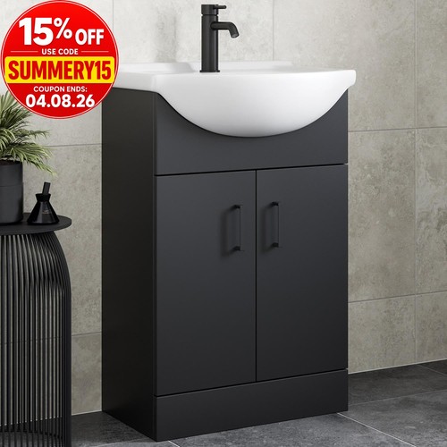 Freestanding vanity unit with - freestanding,