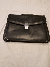 Tress & Co London Black Leather Bag Silver Tone Details from Debenhams