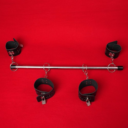 Lockable open leg bar - open, pu
