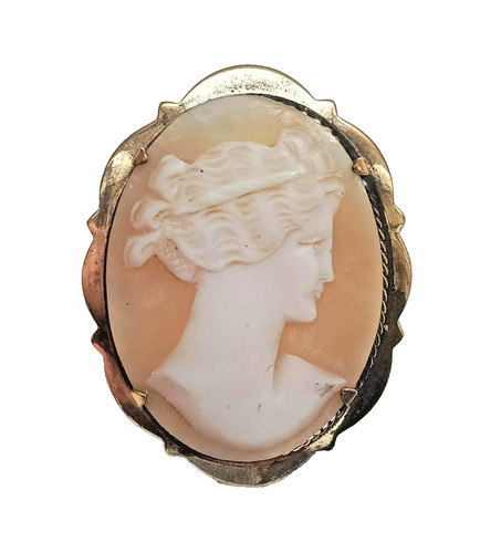 Vintage gold plated - vintage, cameo