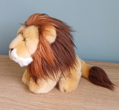 Zsl sitting lion plush soft - sitting,