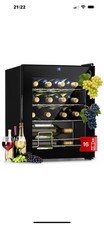 Wine Cooler Fridge 1 Zone Wine Fridge Glass Door Wine Chiller Fridge 16 Bottles