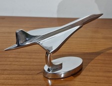 Concorde Aeroplane Desk Top Ornament - Aluminium  Aircraft Sculpture 17cm New