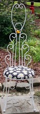 Vintage Peacock Vanity Chair |
