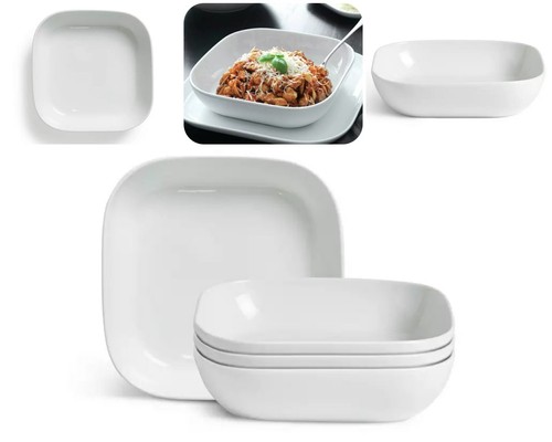 4pc pasta bowls set porcelain - 4pc,