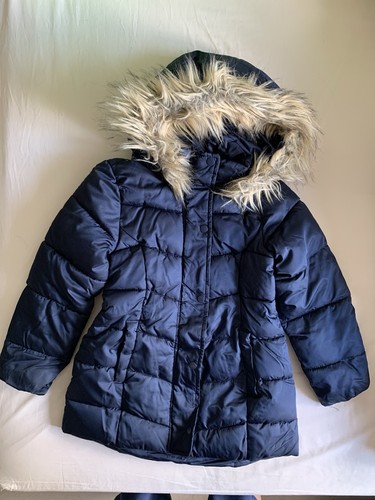 Girls blue coat 9 yrs - coat,