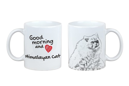 Himalayan cup with - a, cat
