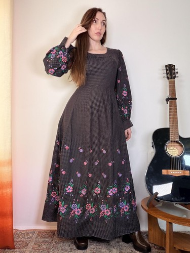 Vintage 1970s prairie dress - vintage,
