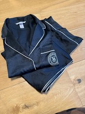 Victoria's Secret Black Satin Pyjama Set S R Length BNWOT