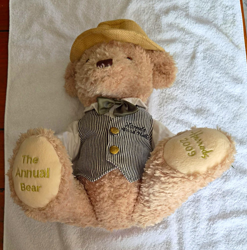 Harrods annual bear - annual, beige