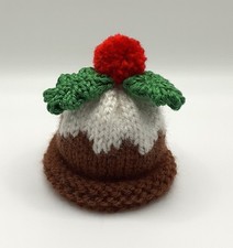 Hand Knitted Christmas Pudding
