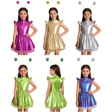 Kids Girls Alien Costume Robot