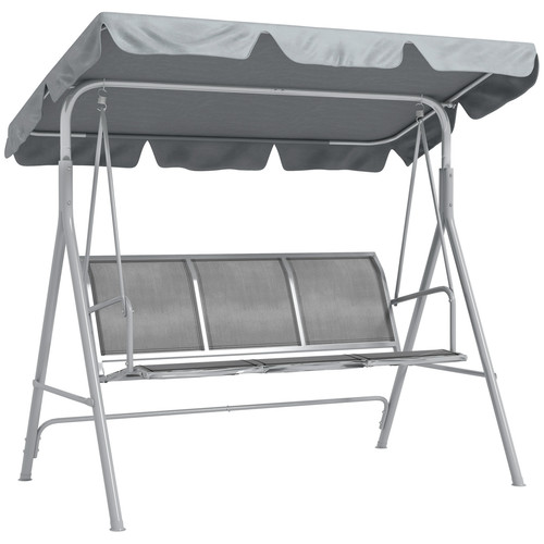 Outsunny metal swing chair - metal,