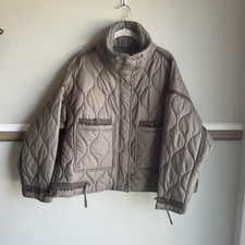 ZARA Tan Oversized Quilted