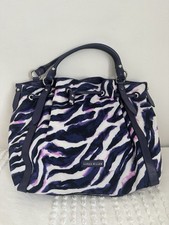 Karen Millen UK Purple White Zebra Print Bag