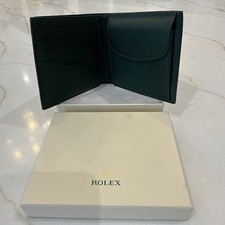 Rolex Green Leather Wallet
